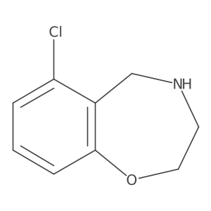6-Chloro-2,3,4,5-tetrahydro-1,4-benzoxazepine Structure