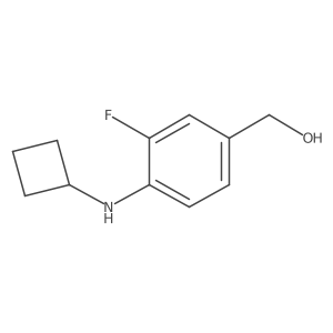 [4-(Cyclobutylamino)-3-fluorophenyl]methanol Structure