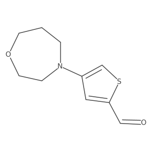 4-(1,4-Oxazepan-4-yl)thiophene-2-carbaldehyde结构式