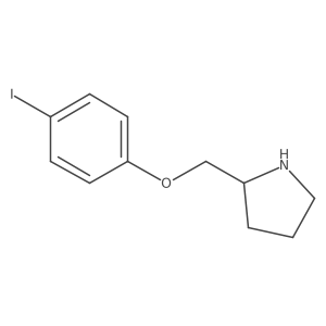 (2S)-2-[(4-Iodophenoxy)methyl]pyrrolidine结构式