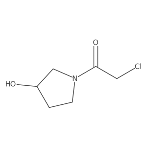 (S)-2-Chloro-1-(3-hydroxypyrrolidin-1-yl)ethanone结构式