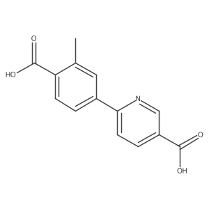 6-(4-Carboxy-3-methylphenyl)nicotinic acid结构式