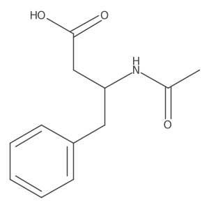 (3S)-3-acetamido-4-phenylbutanoic acid Structure
