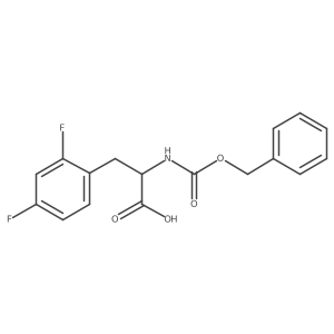 2-{[(Benzyloxy)carbonyl]amino}-3-(2,4-difluorophenyl)propanoic acid结构式