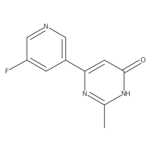 6-(5-Fluoropyridin-3-yl)-2-methylpyrimidin-4-ol Structure