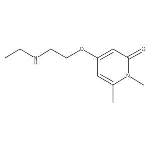 4-[2-(Ethylamino)ethoxy]-1,6-dimethyl-1,2-dihydropyridin-2-one结构式