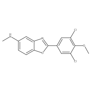 5-Benzoxazolamine, 2-(3,5-dichloro-4-methoxyphenyl)-N-methyl-结构式