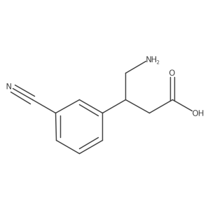 4-Amino-3-(3-cyanophenyl)butanoic acid Structure