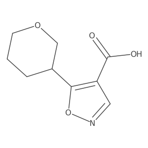 5-(Oxan-3-yl)-1,2-oxazole-4-carboxylic acid Structure