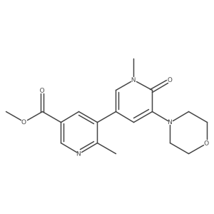 Methyl 1',2-dimethyl-5'-morpholino-6'-oxo-1',6'-dihydro-[3,3'-bipyridine]-5-carboxylate结构式