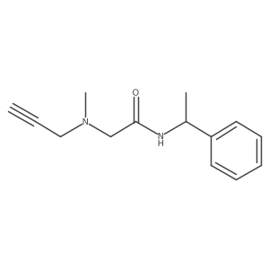 2-[methyl(prop-2-yn-1-yl)amino]-N-(1-phenylethyl)acetamide Structure