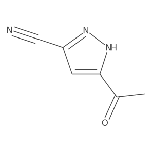 5-Acetyl-1H-pyrazole-3-carbonitrile Structure