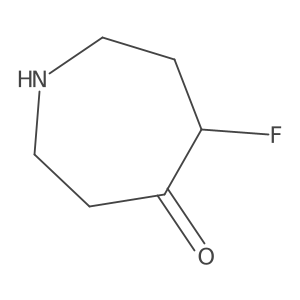 4H-Azepin-4-one, 5-fluorohexahydro- Structure
