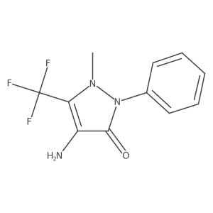 4-Amino-1-methyl-2-phenyl-5-(trifluoromethyl)-1H-pyrazol-3(2H)-one Structure
