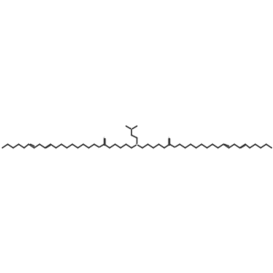 Di((9Z,12Z)-octadeca-9,12-dien-1-yl) 6,6'-((2-(dimethylamino)ethyl)azanediyl)dihexanoate Structure