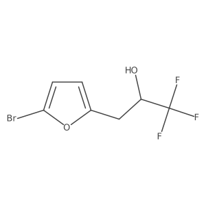 3-(5-Bromofuran-2-yl)-1,1,1-trifluoropropan-2-ol结构式