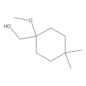 (1-Methoxy-4,4-dimethylcyclohexyl)methanol结构式