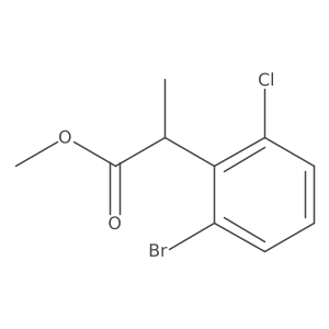 Methyl 2-(2-bromo-6-chlorophenyl)propanoate Structure