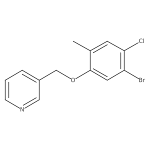 3-(5-Bromo-4-chloro-2-methylphenoxymethyl)pyridine Structure