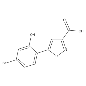 5-(4-Bromo-2-hydroxyphenyl)-1,2-oxazole-3-carboxylic acid Structure