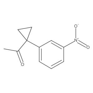 1-[1-(3-Nitrophenyl)cyclopropyl]ethan-1-one Structure
