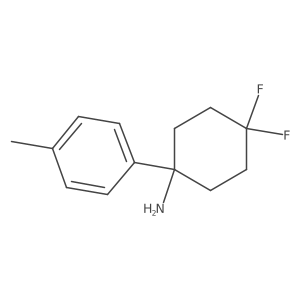 4,4-Difluoro-1-(4-methylphenyl)cyclohexan-1-amine Structure