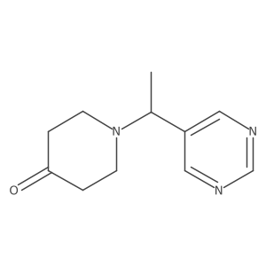 1-[(1S)-1-(5-Pyrimidinyl)ethyl]-4-piperidinone Structure