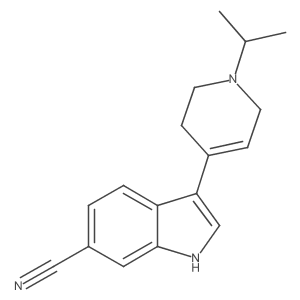 3-(1-Isopropyl-1,2,3,6-tetrahydropyridin-4-yl)-1H-indole-6-carbonitrile Structure