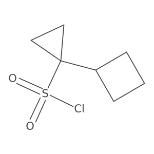 1-Cyclobutylcyclopropane-1-sulfonyl chloride Structure