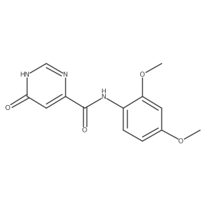 N-(2,4-dimethoxyphenyl)-6-hydroxypyrimidine-4-carboxamide结构式