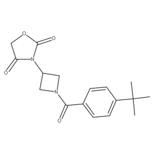 3-(1-(4-(Tert-butyl)benzoyl)azetidin-3-yl)oxazolidine-2,4-dione结构式