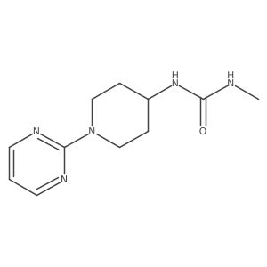 3-Methyl-1-[1-(pyrimidin-2-yl)piperidin-4-yl]urea Structure