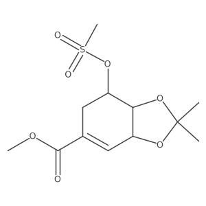 (3aR,7R,7aR)-3a,6,7,7a-Tetrahydro-2,2-dimethyl-7-[(methylsulfonyl)oxy]-methyl ester 1,3-benzodioxole-5-carboxylic acid Structure