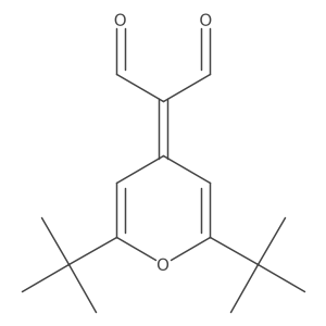 2-(2,6-di-tert-butyl-4H-pyran-4-ylidene)propanedial Structure
