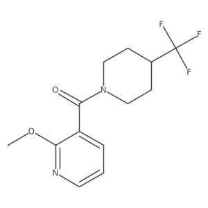 2-Methoxy-3-[4-(trifluoromethyl)piperidine-1-carbonyl]pyridine Structure