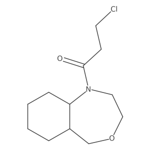 3-chloro-1-(octahydrobenzo[e][1,4]oxazepin-1(5H)-yl)propan-1-one结构式