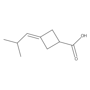 3-(2-Methylpropylidene)cyclobutane-1-carboxylic acid Structure