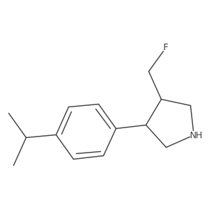 3-(Fluoromethyl)-4-(4-isopropylphenyl)pyrrolidine Structure
