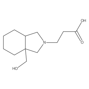 3-(3a-(hydroxymethyl)octahydro-2H-isoindol-2-yl)propanoic acid结构式