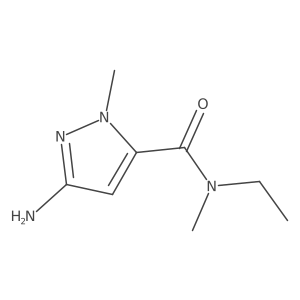 3-Amino-N-ethyl-N,1-dimethyl-1H-pyrazole-5-carboxamide结构式
