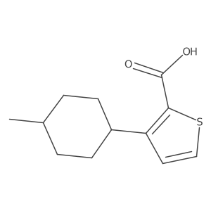 3-(4-Methylcyclohexyl)thiophene-2-carboxylic acid结构式