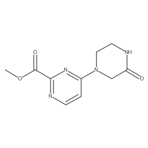 Methyl 4-(3-oxopiperazin-1-yl)pyrimidine-2-carboxylate结构式