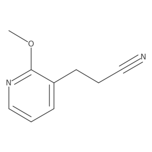 3-(2-Methoxypyridin-3-yl)propanenitrile结构式