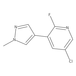 5-chloro-2-fluoro-3-(1-methyl-1H-pyrazol-4-yl)pyridine结构式