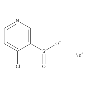 Sodium 4-chloropyridine-3-sulfinate结构式