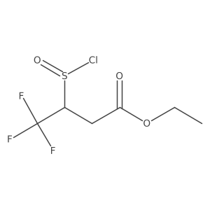 Ethyl 4,4,4-trifluoro-3-sulfinobutanoate结构式