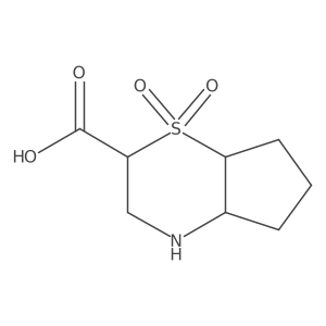 1,1-Dioxo-octahydro-1lambda6-cyclopenta[b]thiomorpholine-2-carboxylic acid结构式