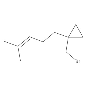 1-(Bromomethyl)-1-(4-methylpent-3-en-1-yl)cyclopropane结构式