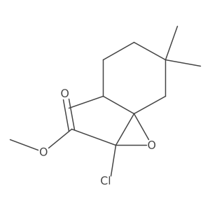 Methyl 2-chloro-4,7,7-trimethyl-1-oxaspiro[2.5]octane-2-carboxylate结构式
