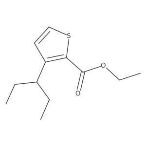 Ethyl 3-(pentan-3-yl)thiophene-2-carboxylate Structure